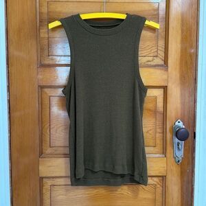 Madewell Olive Green Ribbed Sweater Tank Top Women’s Medium